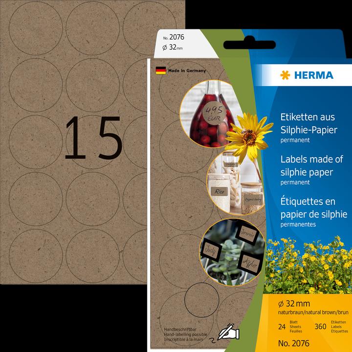 Produktbild HERMA Graspapier Markierungspunkte