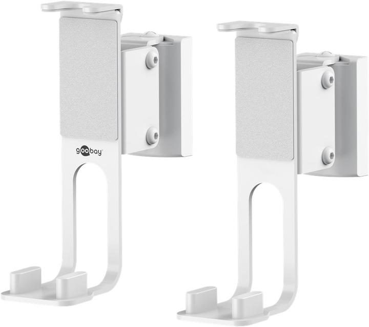 Produktbild Goobay Lautsprecher-Wandhalterung One Sound Flex, weiss (1 Stk., Wandmontage, Schwenkbar, Drehbar, Neigbar)