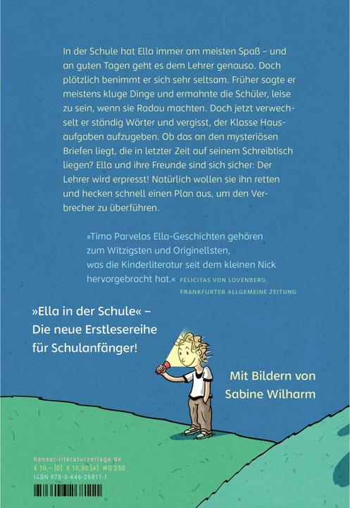 Actual product image Ella in der Schule - Abenteuer Schulanfang (German, Sabine Wilharm, Timo Parvela, Nina Stohner, 2020)