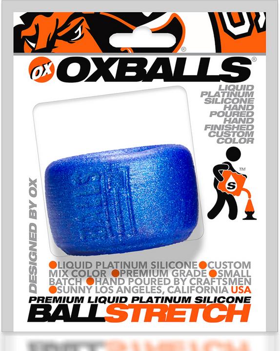 Oxballs Balls-T - Compact and Stackable Ballstretcher - Blueballs Metallic (5 cm)