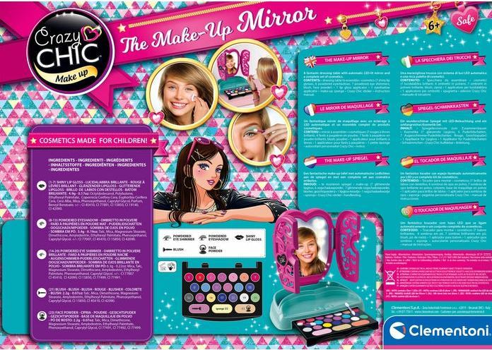 Image du produit Clementoni Miroir de maquillage Crazy Chic D/F/I