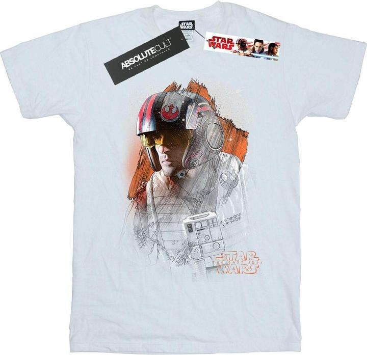 Star Wars The Last Jedi Poe Dameron Brushed TShirt (L)