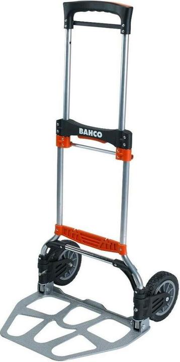Produktbild Bahco Klappbare Transportkarre mit Ablagen aus Aluminium, 497 mm × 520 mm × 1077 mm (120 kg)