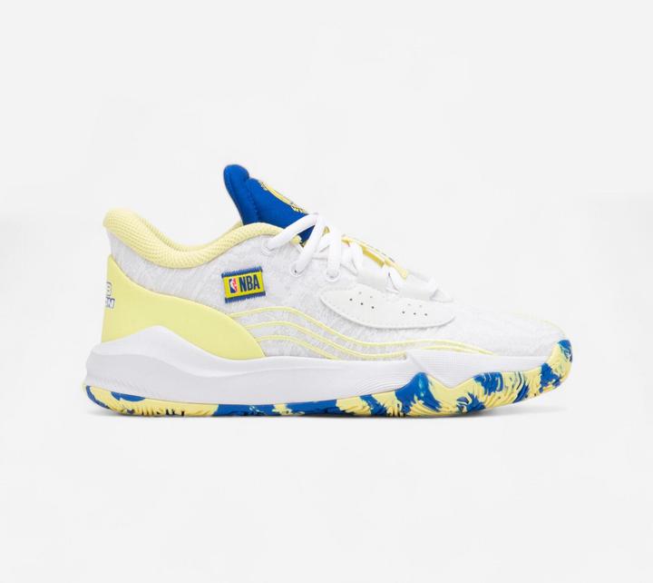 Tarmak Scarpe da basket per bambini basse NBA Warriors - Fast 900 Low-1 bianco