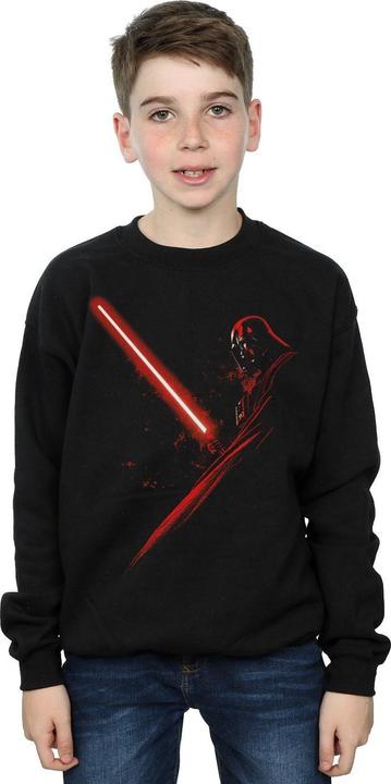 Actual product image Star Wars Boys Darth Vader Lightsaber Sweatshirt (140, 146)
