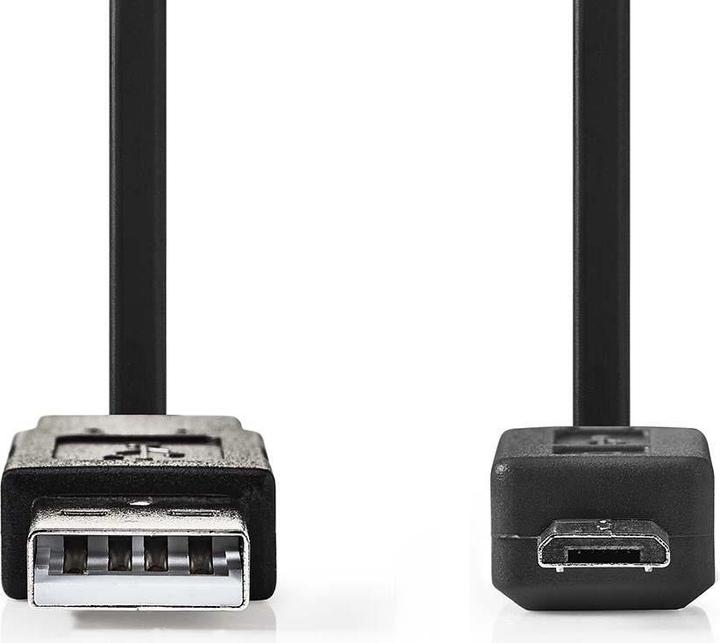 Produktbild Nedis Flachkabel USB 2.0 A Stecker - Micro B Stecker 1.0 m (1 m, USB 3.2 Gen 1)