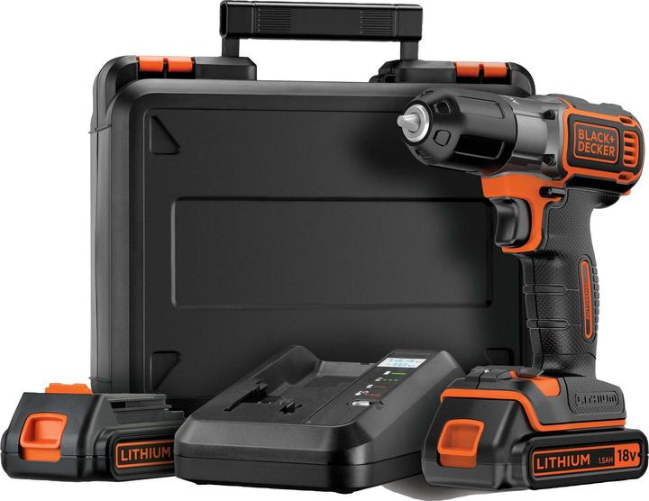 Produktbild Black & Decker 18V AkkuBohrschrauber Autosense, 2 Akku (Akkubetrieb)