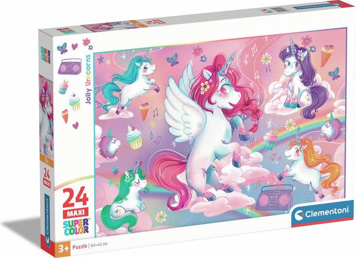 Immagine prodotto Clementoni Pzl 24 Maxi Unicorni Gioiosi