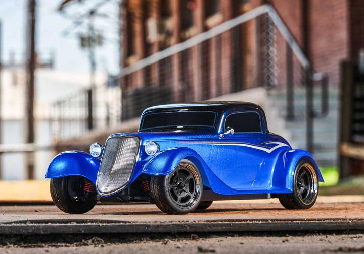 Produktbild Traxxas Factory Five Hot Rod 33 Coupe 1/9 4Tec 3.0 Tourenwagen Elektro Brushed RTR Blau (RTR Ready-to-Run)