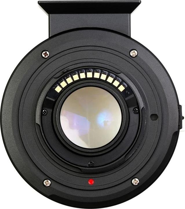 Actual product image Kipon EF Adapter Canon EF-MFT x0.7 with tripod support