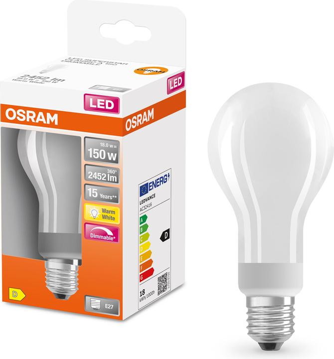 Actual product image Osram Superstar Classic A (E27, 18 W, 2452 lm, 1 x, D)