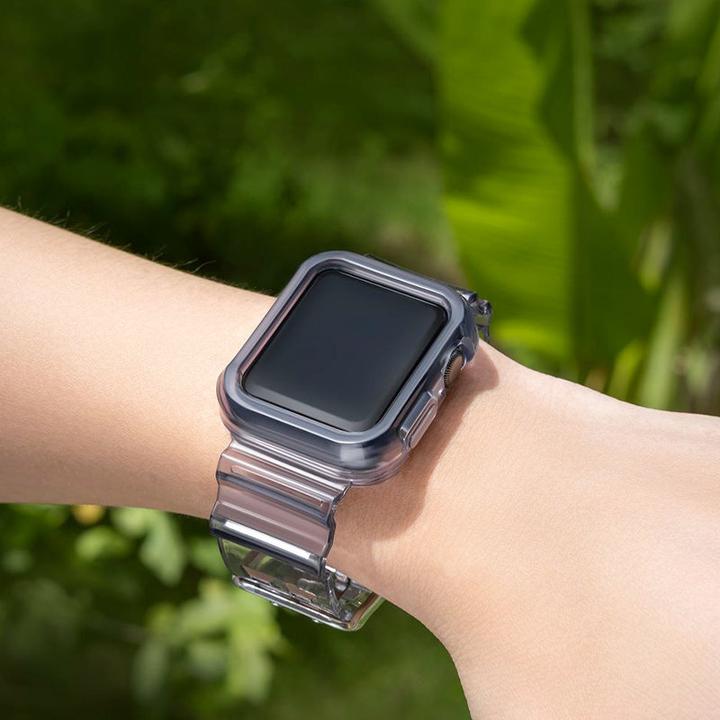 Produktbild Hurtel Strap Light Set replacement band strap case for Watch 3 42mm / Watch 2 42mm black (TPU)