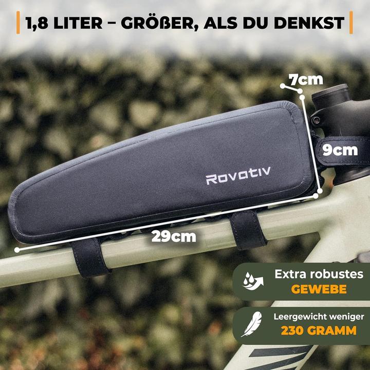 Actual product image Rovativ Bikepacking Oberrohrtasche (1.80 l, Luggage carrier bag)
