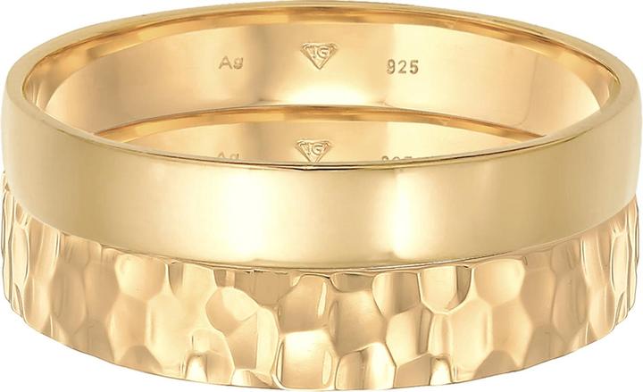 Actual product image Kuzzoi Band Ring, Ring Set (64, 925 Silver)
