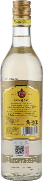 Produktbild Havana Club 3 Años (1 x 70 cl)