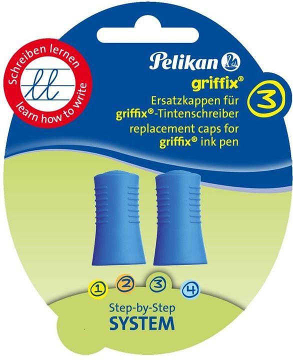 Produktbild Pelikan Ersatzkappe fr Tintenschreiber griffix, sortiert (Grün, Blau, Pink, Rot, 1 x)