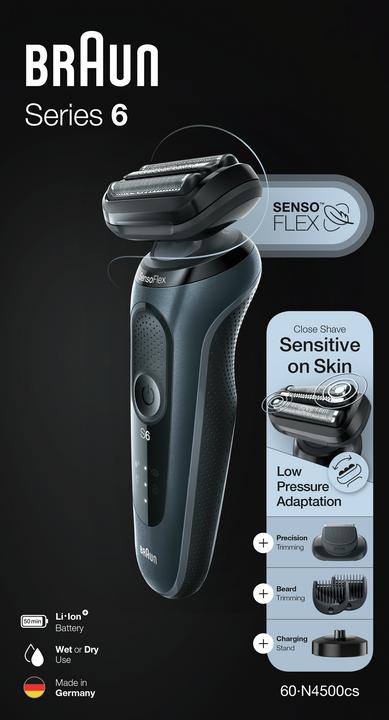 Actual product image Braun 60-N4500cs shaver Series 6 + beard trimmer