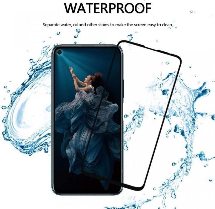 Actual product image Screenguard Honor 20 Pro Full Screen Protective Glass Film 2.5D 9H (1 Piece, Honor 20 Pro)