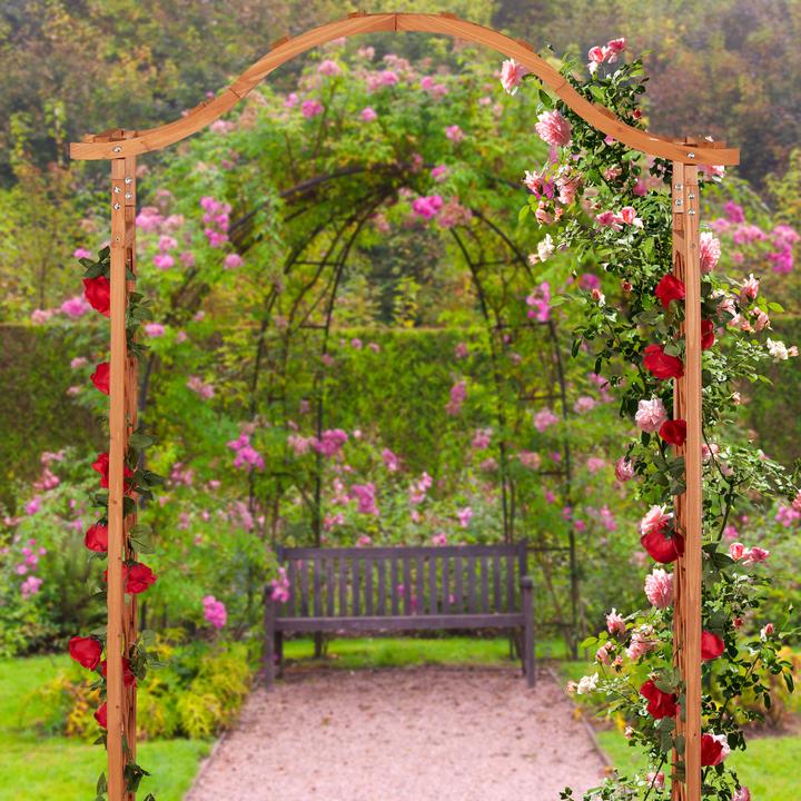 Image du produit Relaxdays Pergola de jardin bac à fleurs treillis (60 cm, 181 cm)