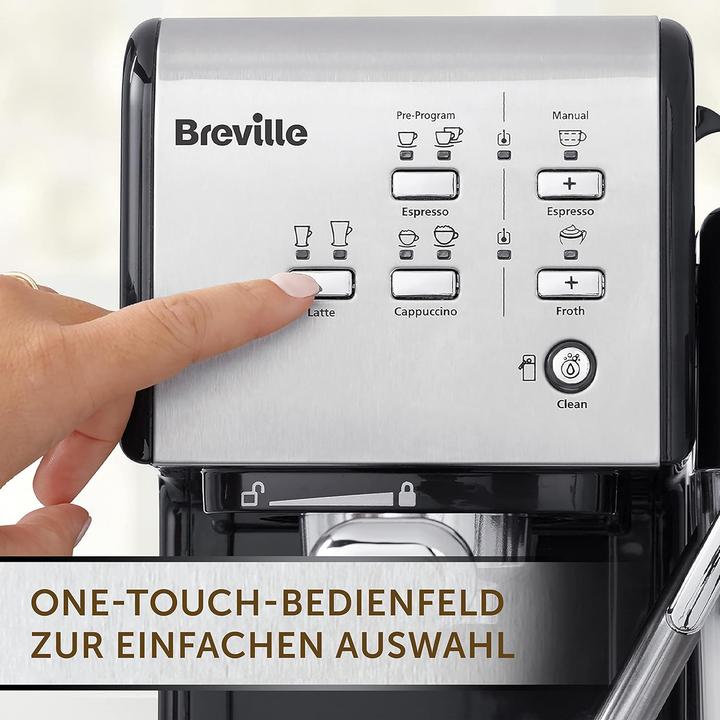 Produktbild Breville VCF108X PrimaLatte II Kaffee- und Espressomaschine, für Kaffeepulver oder Pads geeignet,...