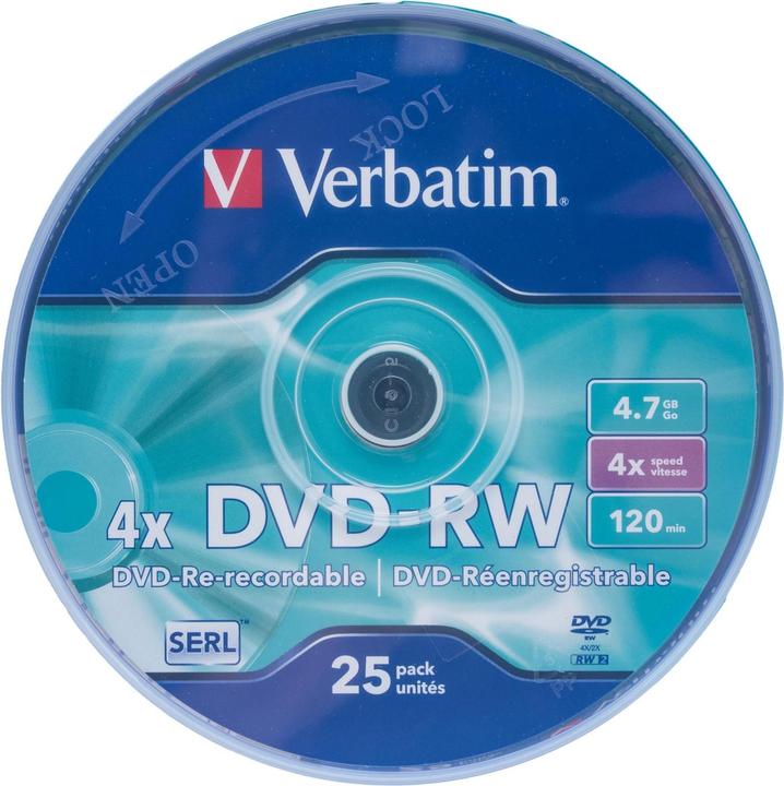 Actual product image Verbatim Dvd-Rw (25 x)