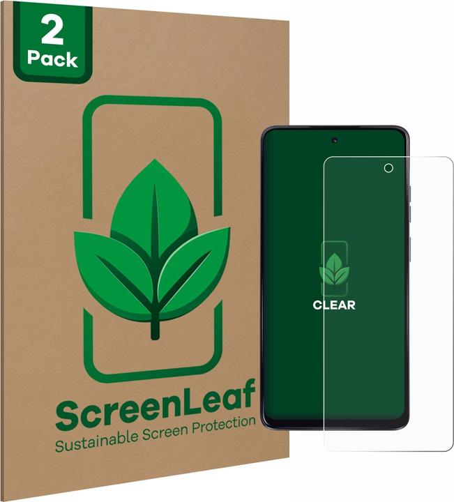 Image du produit ScreenLeaf Film de protection durable Protection d'écran Film clair transparent (2 pièce(s), Motorola Moto G24)