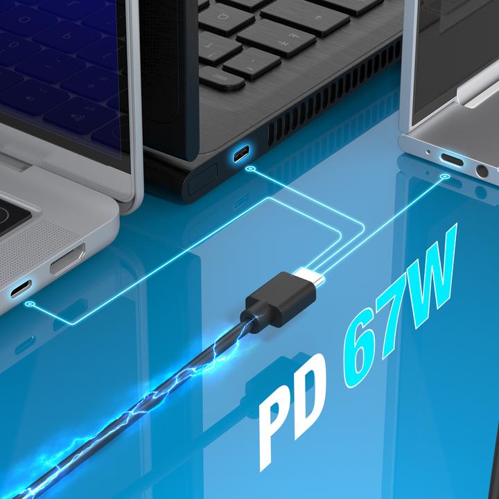 Produktbild j5Create JUP1565DCE3A-EN GaN-PD-USB-C®-Mini-Ladegerät mit 67 Watt und 3 EU-konformen DC-Steckverbindertypen (67 W)