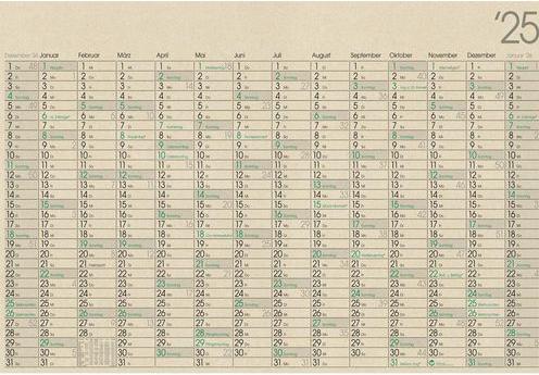 Nährwerte und Zutaten Markenlos Kalender GHP14GL Papier Gelb (Deutsch)