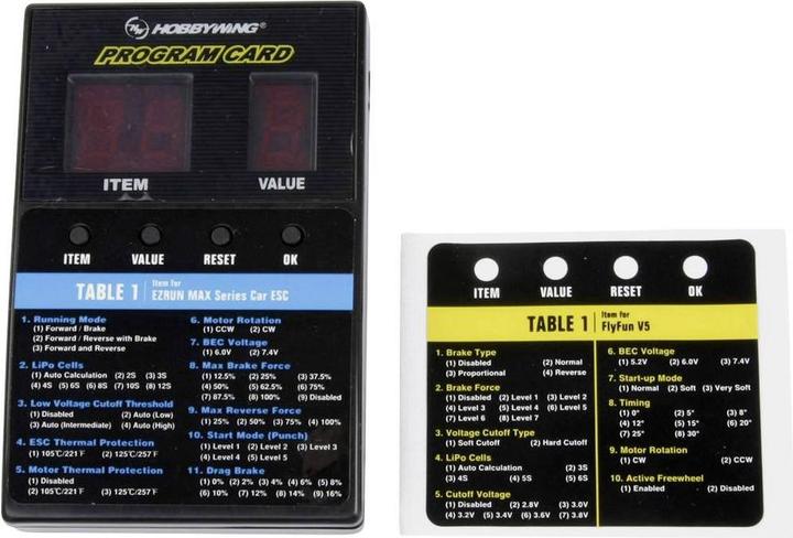 Actual product image Hobbywing Programming box