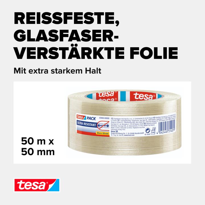 Immagine prodotto tesa Nastro adesivo trasparente in filamenti (50 mm)
