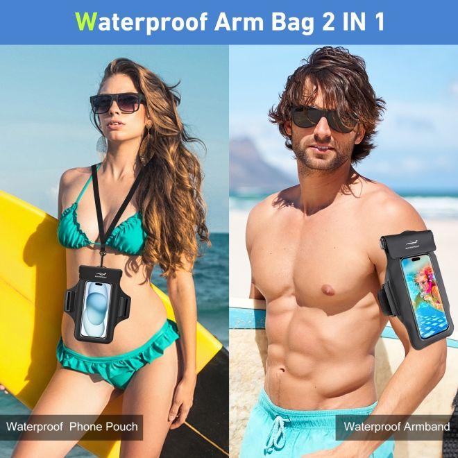Produktbild Mu Sport 2in1 Wasserdichte Umhängetasche & Sport Armband für Smartphone bis 7"