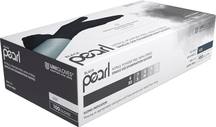 Unigloves Nitrilhandschuhe Black Pearl L sz puderf