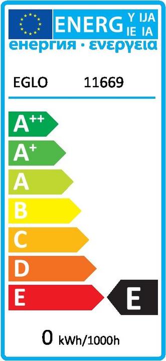 Energie-Label EGLO T22 (E14, 15 W, 85 lm, 1 x, G)