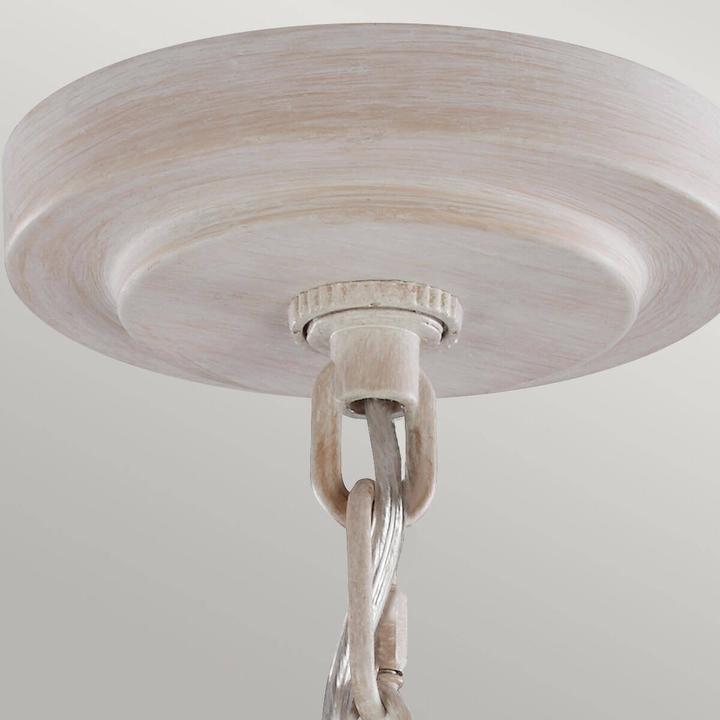 Actual product image Elstead Lighting Hartsville chandelier E14 triple chalk washed, beachwood (41.90 cm)