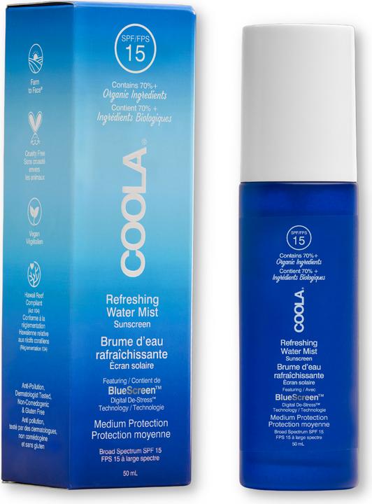 Coola Suncare Full Spectrum 360° Refreshing Water Mist (Sonnencreme Gesicht, SPF 15, 50 ml, 50 g)