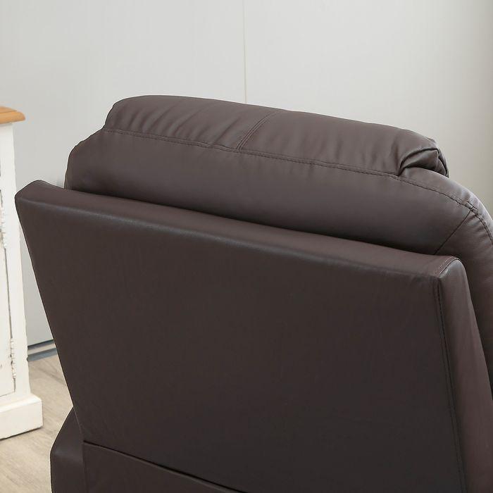 Actual product image Swisshandel24 TV armchair with stand-up aid, with 8 massage points, remote control, 88x99x106cm, brown