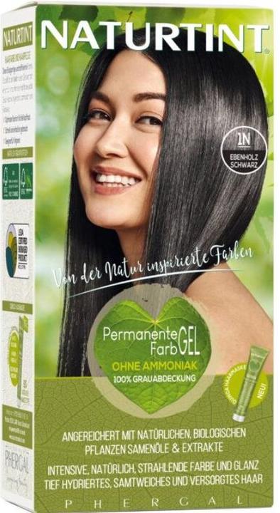 Naturtint Permanentes Haarfarbegel 1N Ebenholz Schwarz ohne Ammoniak (1N)
