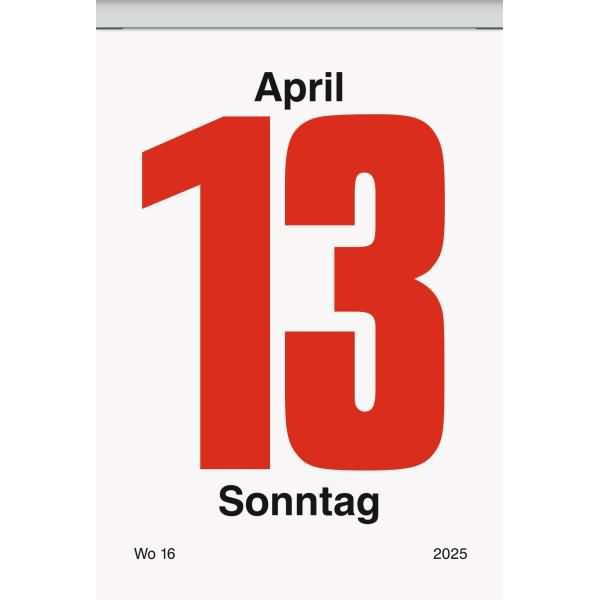 Productafbeelding Scheurkalender 81x106mm 2025 (Duits)