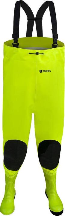 Dönges Wathose Hi-Vis mit S5 Sicherheitsstiefel, Grösse 45 (45)
