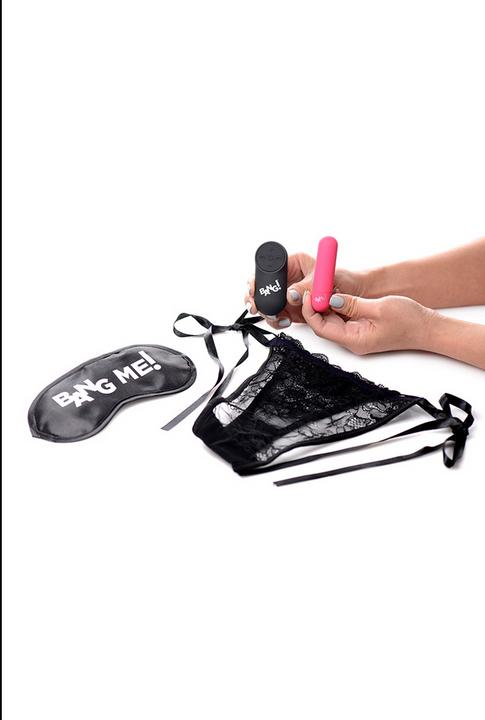 Produktbild XR Brands Power Panty Lace Panties, Bullet, & Blindfold Kit