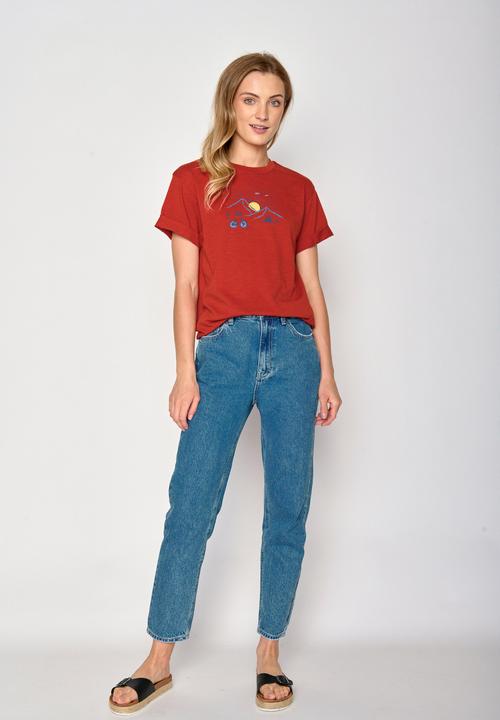 Actual product image Greenbomb Women's Nature Sunset Ride Stop T-Shirt (S)