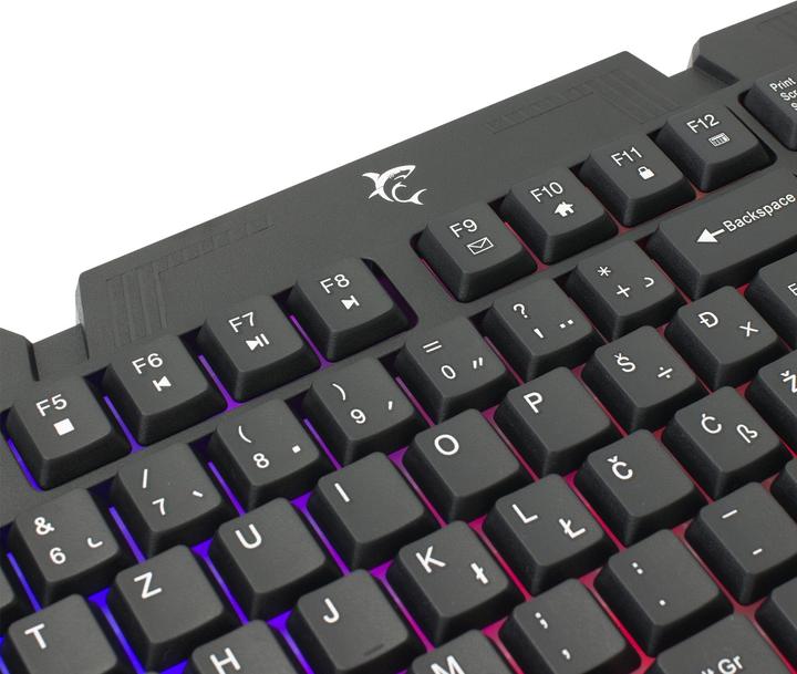 Image du produit Membrane Gaming Keyboard Shark Dakota, Rainbow LED backlight, US layout (US, Filaire)