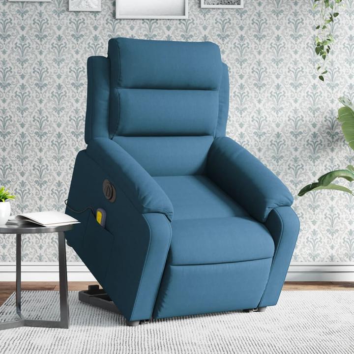 Image du produit VidaXL Fauteuil de massage releveur électrique Fauteuil de relaxation bleu velours