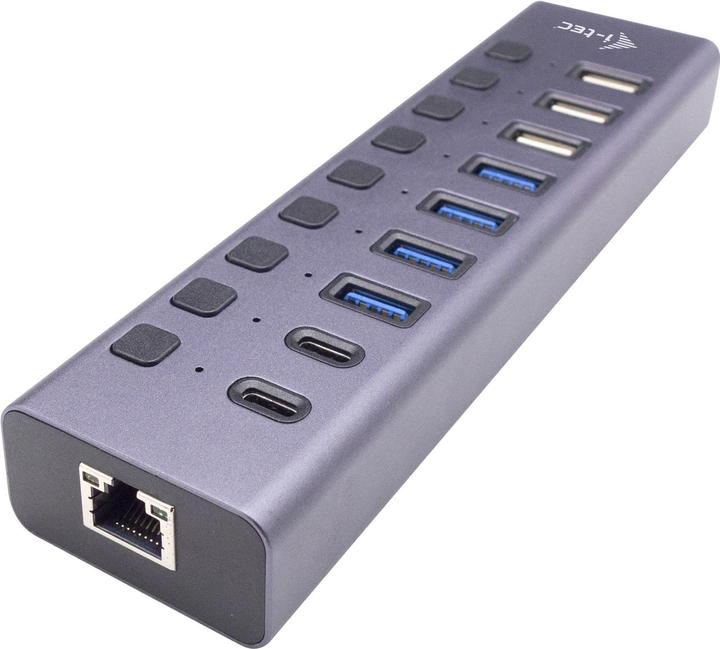 Produktbild i-tec Cachargehub9lan (USB-C, 9 Ports)