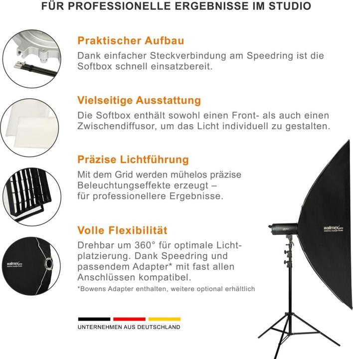 Produktbild Walimex pro Essential Striplight 40x180 (Softbox)