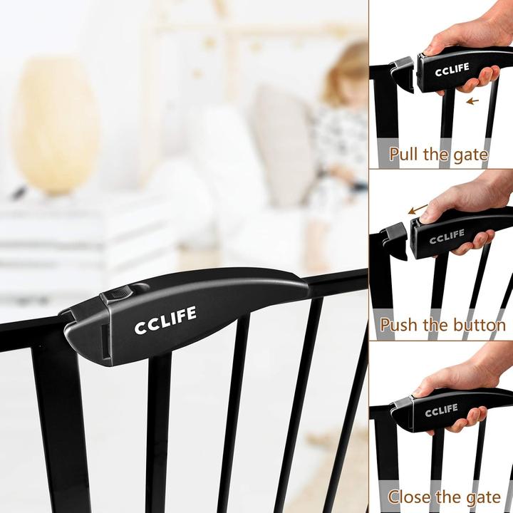 Produktbild CCLife Treppenschutzgitter mit 14cm Verlängerung