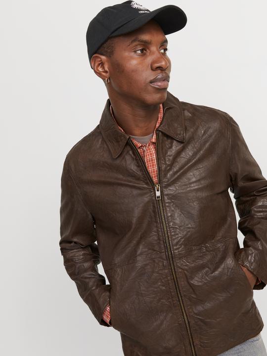 Produktbild Jack & Jones Jorcrincle Leather Jkt Styd Aw24 (XL)