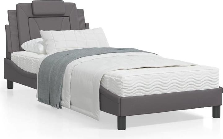 Produktbild VidaXL Bett mit Matratze 80 x 200 cm Kunstleder (80 x 200 cm)