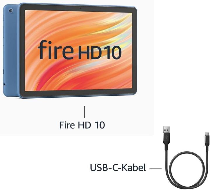Actual product image Amazon Fire HD 10 (2021) incl. Alexa (10.10", 32 GB, Denim)