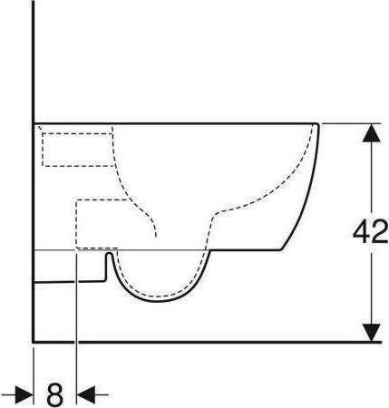 Productafbeelding Geberit Keramag / verlaagd toilet iCon wit wandhangend 204000000